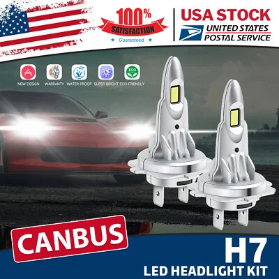 CANBUS H7 LED Faro Bombillas de haz alto Blanco 30000LM 200W Para BMW 328i xDrive Foto 1 de 4