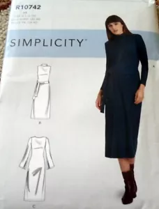 *NEW DRESS Simplicity Sewing Pattern 14-16-18-20-22 Uncut - Picture 1 of 2