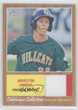 2011 Heritage Minor League Edition Clubhouse Collection Relics Andrelton Simmons