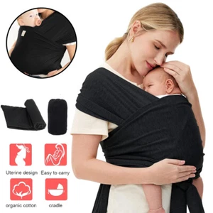 Babytragetuch Kindertragetuch Sling Tragetuch für Neugeborene Baby Bauchtrage - Bild 1 von 12