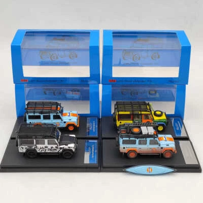 Master 1:64 Lan~over Defender Gulf Camouflage Camping Diecast Toys Car Models - Immagine 1 di 4
