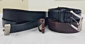 Konvolut 4 Ledergürtel Herren - für Leder oder für Teile, siehe Fotos! Lesen! - Bild 1 von 9