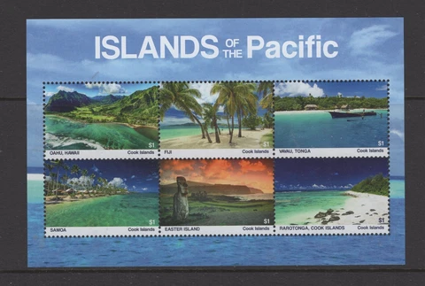 Cook Islands #1630 (2019 Islands of the Pacific sheet of 6)  VFMNH CV $8.00 Cover
