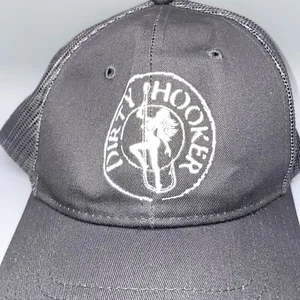 Dirty Hooker Fishing Gear Cap Snap Back Trucker Hat Fisherman Dad Mesh  Stitched - Picture 1 of 5