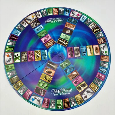 Tablero de Juego Trivial Pursuit Millennium Solo 1998 Piezas de Repuesto Piezas Foto 1 de 2