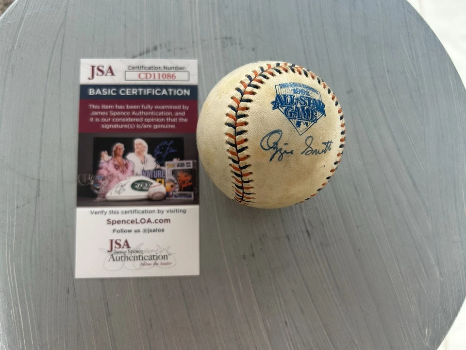 Ozzie Smith - Autographed Official 1992 All-Star Game Baseball - JSA COA - Image 1 of 4