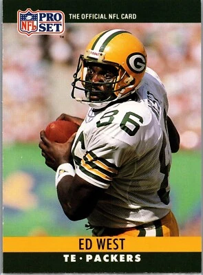 1990 NFL Pro Set - #115 Ed West - Image 1 of 2