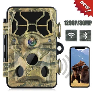 Campark Trail Camera 30MP WiFi Bluetooth Game Hunting Cam 850nm IR Night Vision - Picture 1 of 12