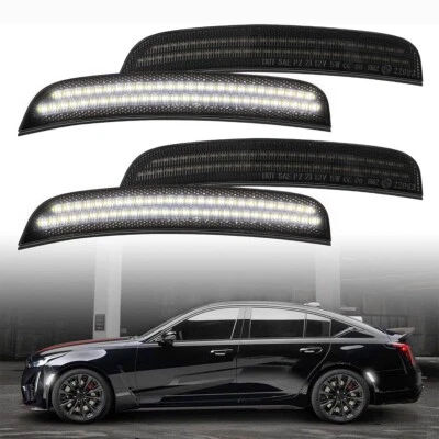 Дымчатые светодиодные габаритные огни передние задние белые для Chrysler 300 2015-2023 годов выпуска 4 шт. - Изображение 1 из 4