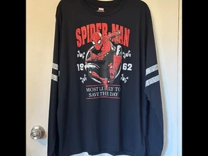Spider-Man Marvel Adult Long Sleeve T Shirt - X-Large - Disney NWT - Picture 1 of 2