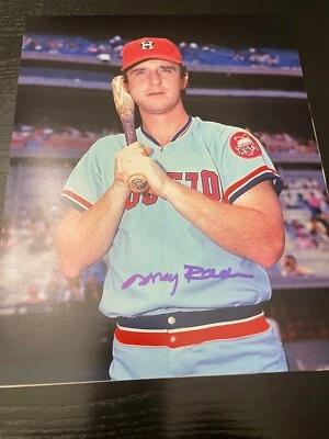 Foto 8x10 firmada por Doug Rader de los Astros de Houston con certificado de autenticidad Foto 1 de 3