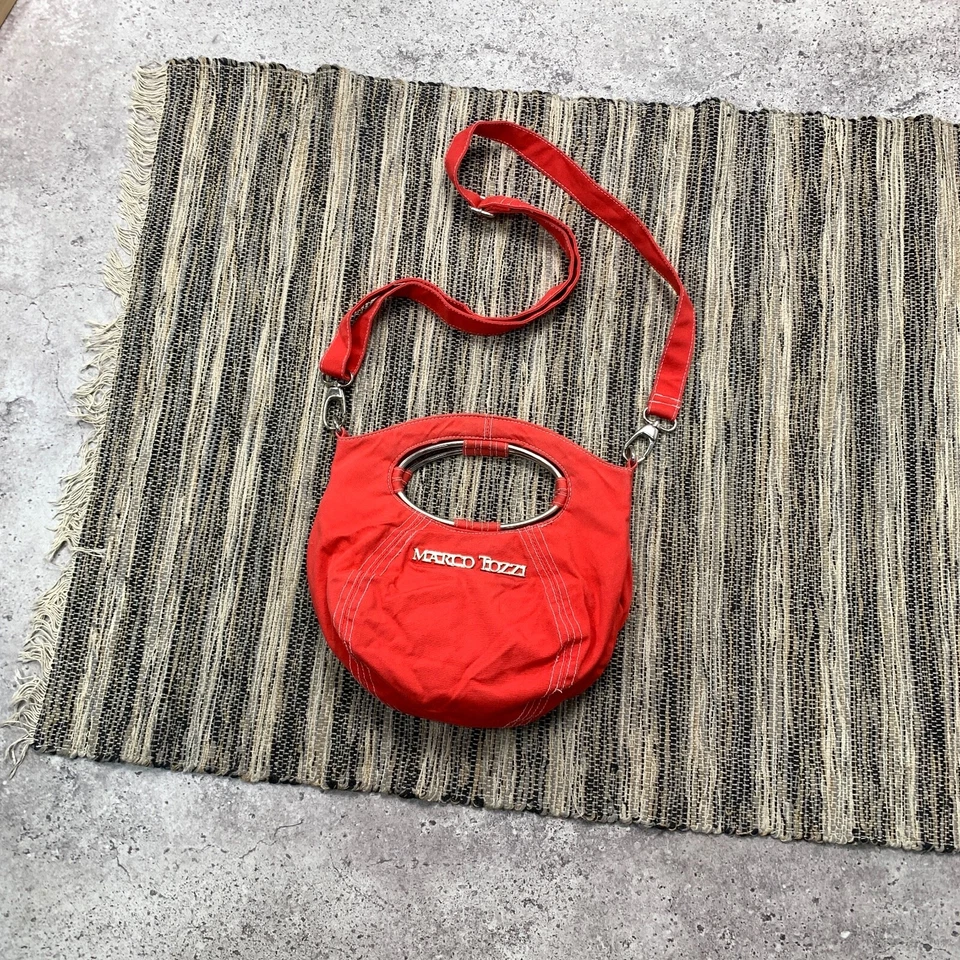 Vintage Marco Tozzi Y2K Red Handle Crossbody Shoulder Women's Bag - Image 1 of 4