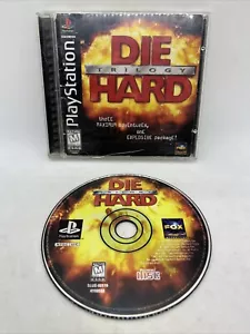 Die Hard Trilogy (PlayStation 1, PS1, 1996) Black Label CIB Complete FLAWS - Picture 1 of 14