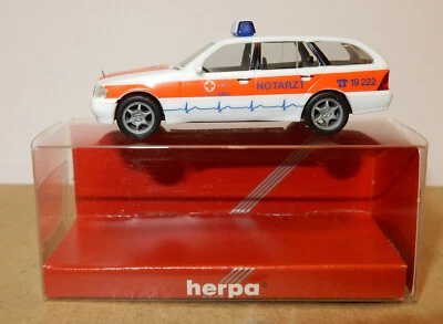 Micro Herpa Ho 1/87 Mercedes-Benz C180T Ambulanza Croce Rosso #044356 IN Box - Immagine 1 di 4