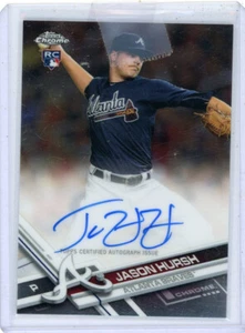 2017 Topps Chrome Auto Autograph Jason Hursh RC Rookie RA-JHU Braves - Picture 1 of 2