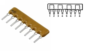 5 PIEZAS BOURNS 100K OHM SIP 8 POSICIONES RED RESISTENCIA 8 PINES MATRIZ ORIGINAL - Imagen 1 de 1