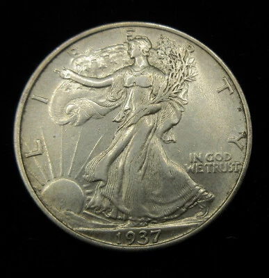 1937 50C Walking Liberty Half Dollar Lot#1008 - Image 1 of 2