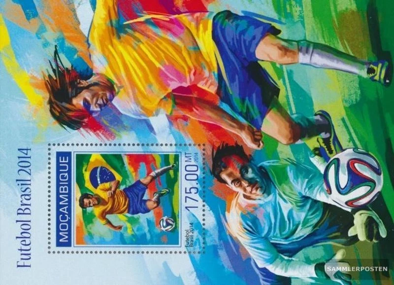 Briefmarken Mosambik 2014 Mi Block 886 (kompl. Ausgabe) postfrisch Brasilien 201 - Bild 1 von 1
