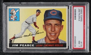 1955 Topps High # Jim Pearce #170 PSA 7 Rookie RC