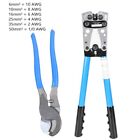 Battery Cable Lug Crimping Tool Wire Crimper With Cable Cutter for 10-0 AWG