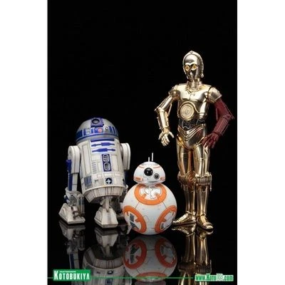 STAR WARS R2-D2 & C-3PO WITH BB-8  SCALE 1/10 - ARTFX+  KOTOBUKIYA - Immagine 1 di 2