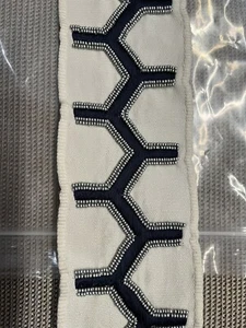 Mokum Designer Trim Tape Yang Tape Ribbon Trim Beaded James Dunlop Textile 10152 - Picture 1 of 10
