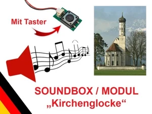 Soundbox Soundmodul KIRCHENGLOCKE Modellbahn Sound mit Lautsprecher und Schalter - Bild 1 von 6