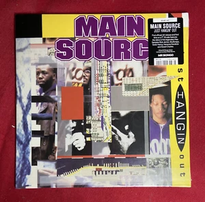 MAIN SOURCE JUST HANGIN' OUT / LIVE AT THE BBQ FT. NAS 7" UK REISSUE 2021 NEW - Foto 1 di 3
