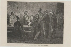 ORIGINAL ENGRAVING - L escamoteur de Montague Street 1865 - Imagen 1 de 1