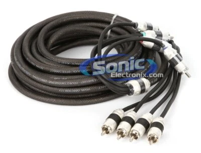 Stinger SI8420 8000 Series Audiophile 20Ft 4-Channel RCA Interconnect Cable Wire - Image 1 of 3