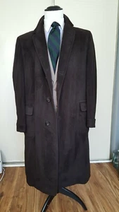 Vintage 1949 Browning King & Co Polo Coat 100% Cashmere Long Overcoat ~42/43 - Picture 1 of 12