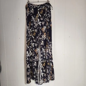 Stevie May Long Boho Blue Floral Skirt Sz L (12/14) - Picture 1 of 11