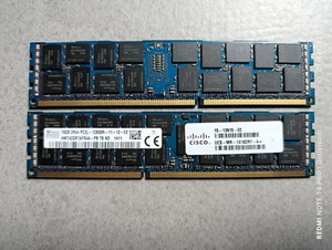 8x16GB (128GB) 2Rx4 PC3L 12800R SK Hynix (CISCO 15-13615-02) - Foto 1 di 1