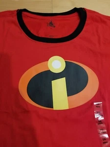 Disney Store Incredibles Logo Ringer T-Shirt for Men XXL, 2XL- NEW - Ships Free - Picture 1 of 6
