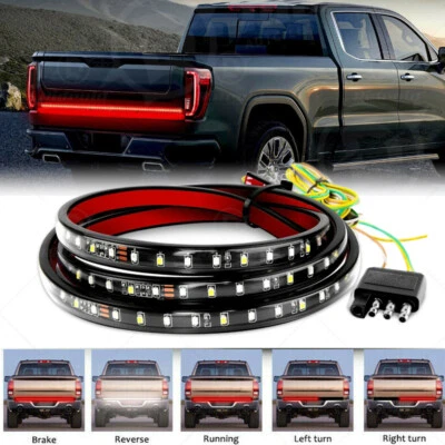 Luz trasera de señal de giro de freno de camión barra de tira LED para puerta trasera de 60 pulgadas para Ford F-150 Foto 1 de 4