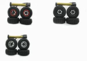 2.2" Rubber Air-Filled Inflated Wheel Tire D:130mm W:54mm 4pcs For 1:10 Rc Car - Picture 1 of 12