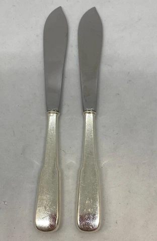 International Sterling Silver 1810 Master Butter Knife Set of 2 Hollow Handle Mo Cover