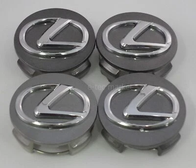4x PARA LEXUS 62MM GRIS IS250 GS350 RX350 LS460 ES350 Tapacubos centrales llanta Foto 1 de 2