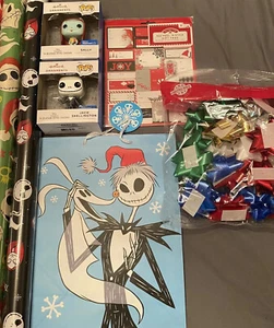 Disney Nightmare Before Christmas Wrapping Paper, Bows & More - Picture 1 of 6