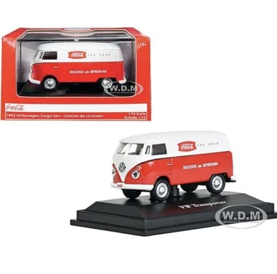 1962 VOLKSWAGEN TRANSPORTER CARGO VAN "COCA-COLA" 1/72 DIECAST MODEL MCC 472004 - Image 1 of 4