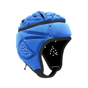 Kids Soft Padded Rugby Helmet Adjustable Headgear Head Protector - Picture 1 of 14