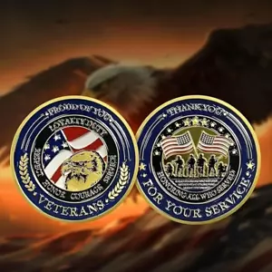 Moneda Desafío "Orgullosos de Ustedes Veteranos" ¡Hace un Excelente Regalo!! - Imagen 1 de 3
