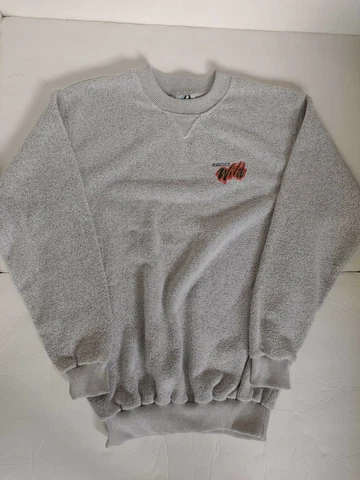 VTG MINNESOTA WILD SWEATER GRAY MEN'S SIZE M Cover