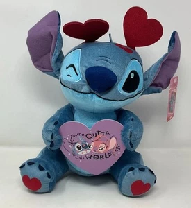 Disney Stitch Valentine Large Plush Stitch, 13-inch Stuffed - Picture 1 of 17