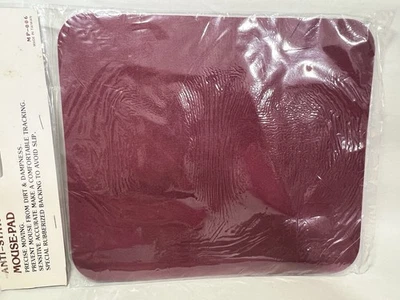 Vintage Anti Static Mousepad Solid Color Mouse Pad Maroon 8.5 x 10 Inch - Image 1 of 4