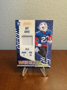 2024 Panini Absolute - War Room Materials Ray Davis Gold /99 (RC,MEM) - Bild 1 von 2