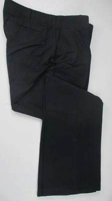 LANDS END Black School Uniform Straight Leg Chino Pants Womens 8 NEW - Image 1 of 4