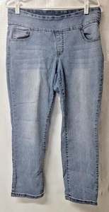 Counterparts Denim Women's Elastic Waist Blue Jeans Size 12 - Picture 1 of 8