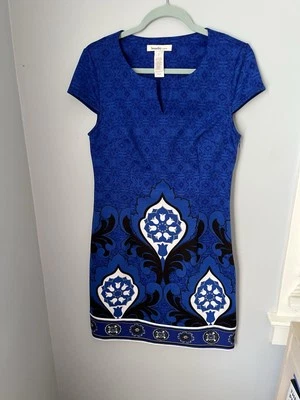 Vestido para mujer Laundry by Design manga gorra multicolor floral cuello en V talla 8 Foto 1 de 4