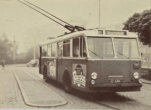 AK Hamburg Harburg Bostelbek O Bus 1955 Hamburger Verkehrsverbund - Bild 1 von 2